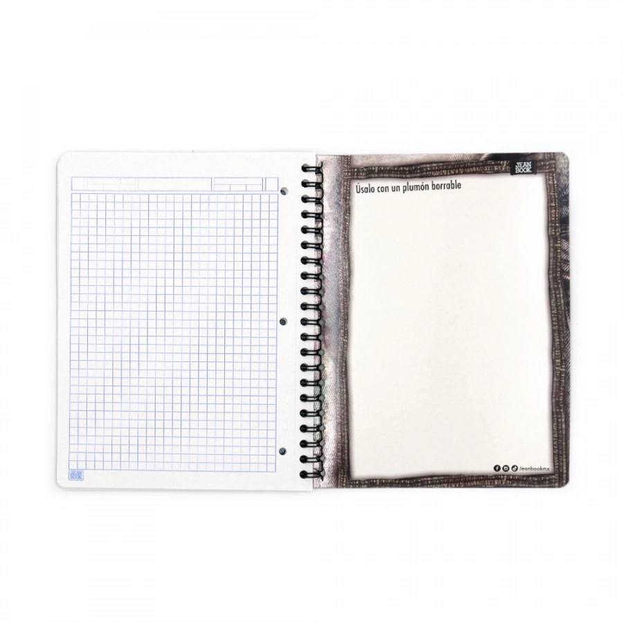 Cuaderno Argollado Profesional Cuadro Grande Jean Book Clasico 1 100 Hojas