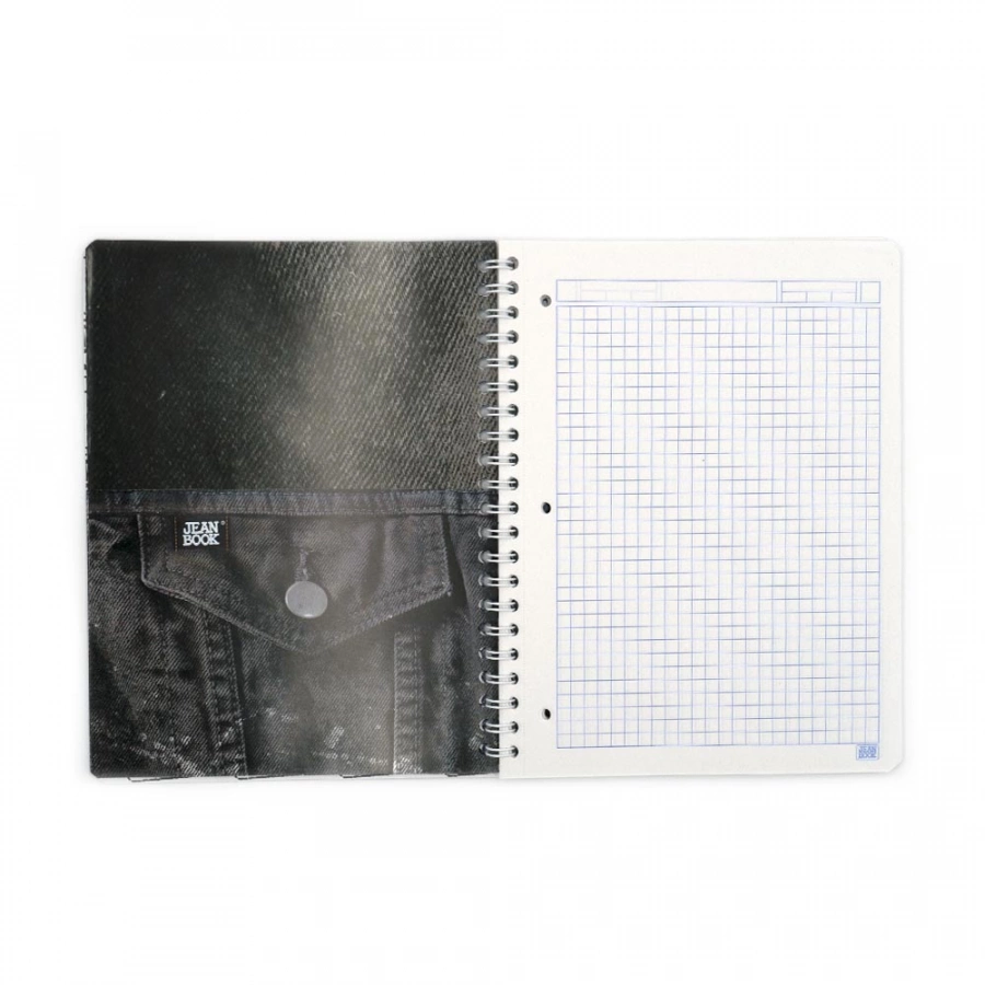 Cuaderno Argollado Profesional Cuadro Grande Jean Book Clasico 3 100 Hojas