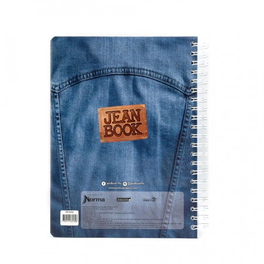 Cuaderno Argollado Profesional Cuadro Grande Jean Book Clasico 5 200 Hojas