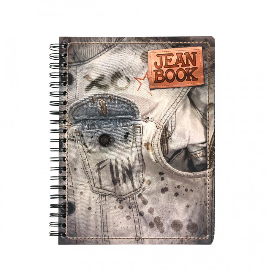Cuaderno Argollado Profesional Mixto Jean Book Fun 200 Hojas