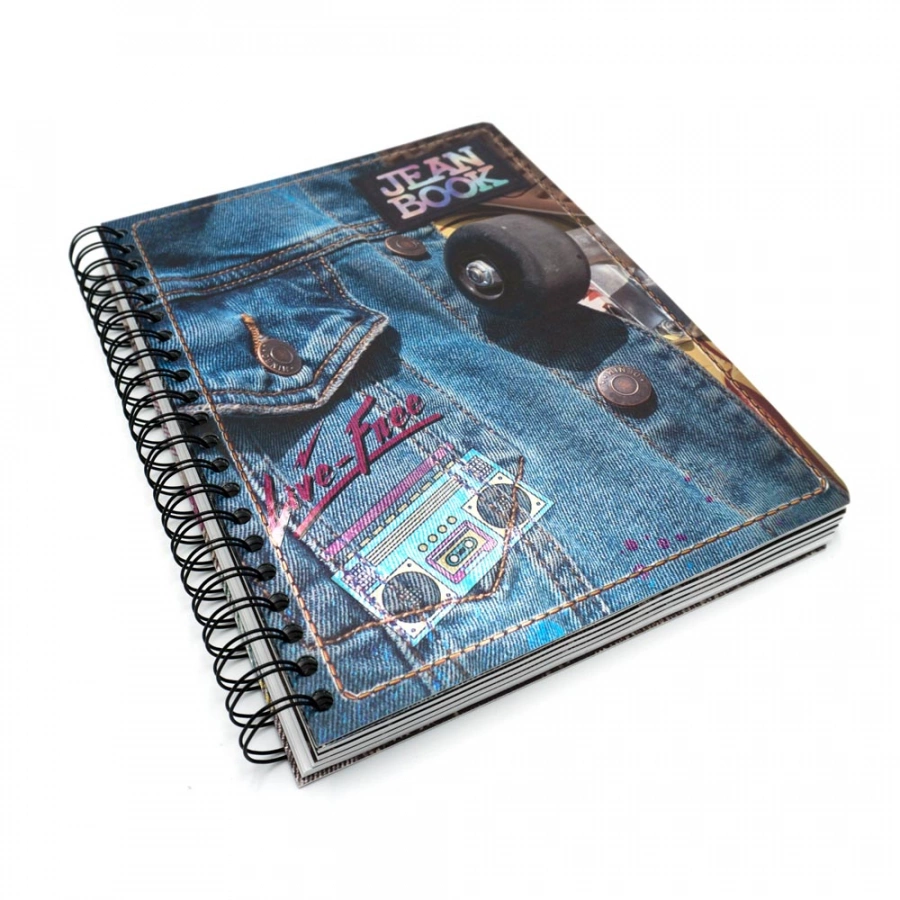 Cuaderno Argollado Profesional Raya Jean Book Live free 200 Hojas