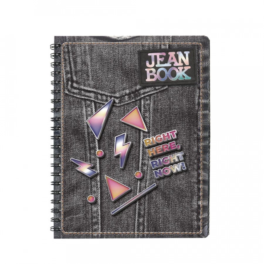 Cuaderno Argollado Profesional Raya Jean Book Right here 100 Hojas