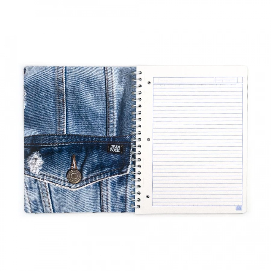 Cuaderno Argollado Profesional Raya Jean Book Right here 100 Hojas