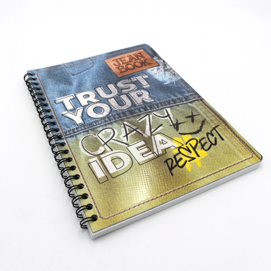 Cuaderno Argollado Profesional Raya Jean Book Trust your crazy idea 100 Hojas