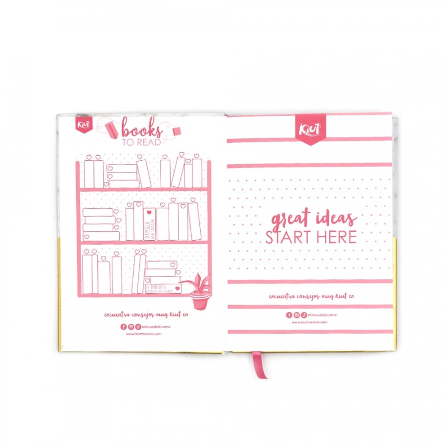 Cuaderno Empastado Kiut Full of good thoughts 80 Hojas