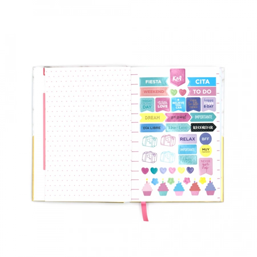 Cuaderno Empastado Kiut Full of good thoughts 80 Hojas