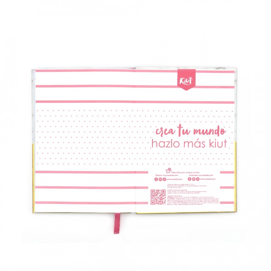 Cuaderno Empastado Kiut Full of good thoughts 80 Hojas