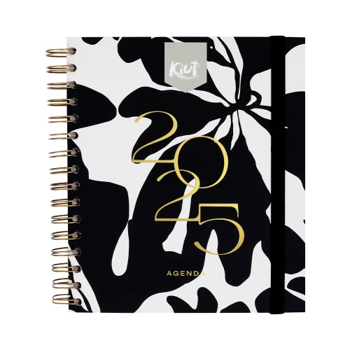 Agenda Premium Kiut 2025 Black And White