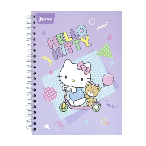 Libreta Argollada Durabook Hello Kitty Grande 150 Hojas Lineas 6 Materias  - Patineta