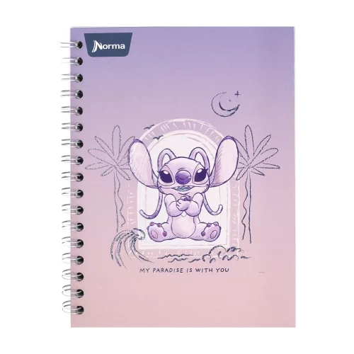 Libreta Argollada Durabook Stitch  150 Hojas 6 Materias Lineas  - 626 Flavors