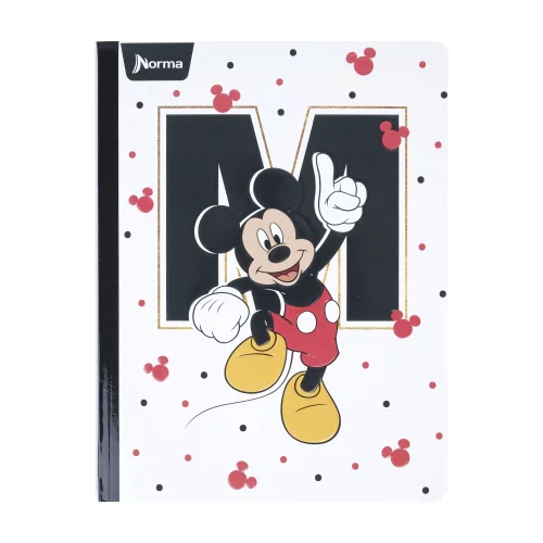 Libreta Cosida   Mickey-Minnie   100 Hojas Cuadriculado  - Mickey