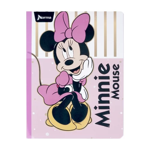 Libreta Cosida   Mickey-Minnie   100 Hojas Cuadriculado  - Minnie Mouse