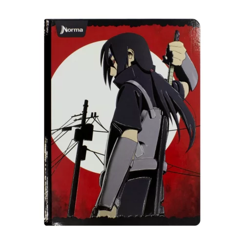 Libreta Cosida   Naruto 100 Hojas   Doble Linea  - 3 Itachi