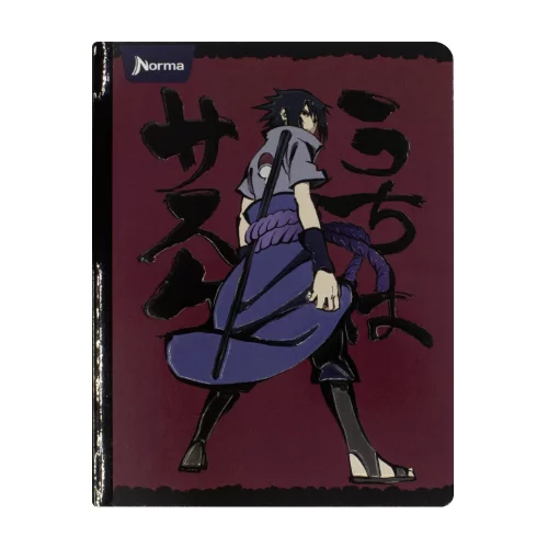 Libreta Cosida   Naruto 100 Hojas   Linea Corriente  - 6 Sasuke