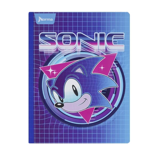 Libreta Cosida 100 Hojas Cuadriculado Sonic - Blue