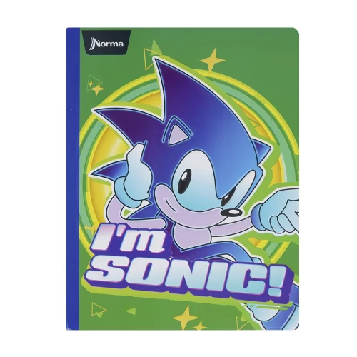 Libreta Cosida 100 Hojas Cuadriculado Sonic - I Am