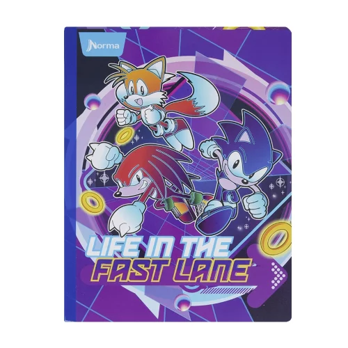 Libreta Cosida 100 Hojas Doble Linea Sonic - Fast Lane