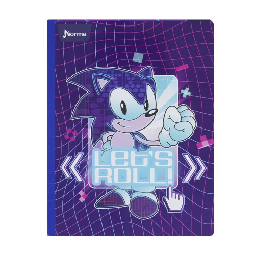 Libreta Cosida 100 Hojas Linea Corriente Sonic - Lets Roll