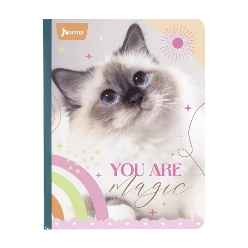 Libreta Cosida Dogs-Cats  100 Hojas   Cuadriculado  - 7 You Are Magic