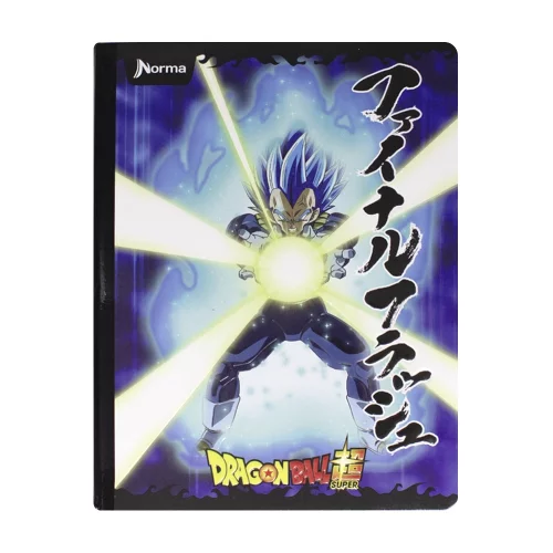 Libreta Cosida Dragon Ball  100 Hojas   Linea Corriente  - 10 Bola Y Rayos