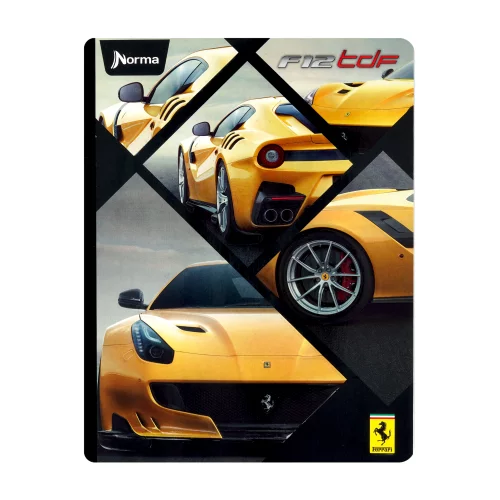 Libreta Cosida Ferrari  100 Hojas   Cuadriculado  - Ferrari Amarillo