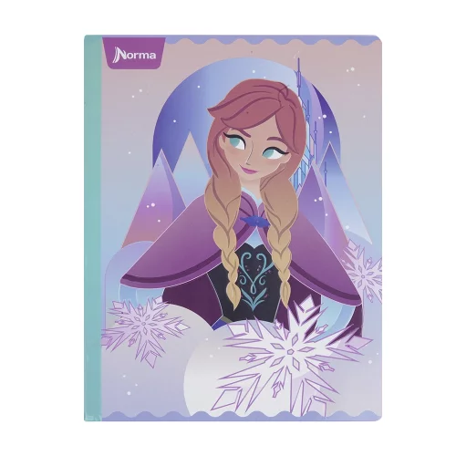 Libreta Cosida Frozen  100 Hojas   Doble Linea  - 5 Anna Copos Nieve