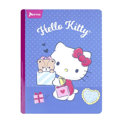 Libreta Cosida Hello Kitty    100 Hojas Cuadriculado  - Regalos