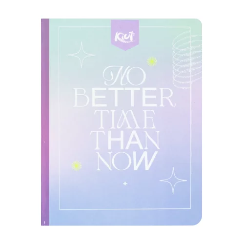 Libreta Cosida Kiut  100 Hojas   Doble Linea No Better Time