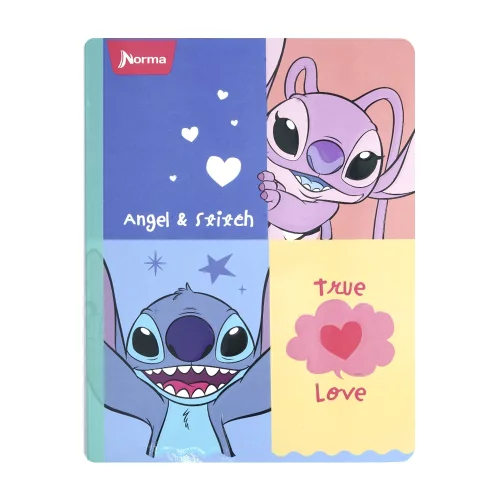 Libreta Cosida Stitch  100 Hojas   Linea Corriente  - 5 True Love