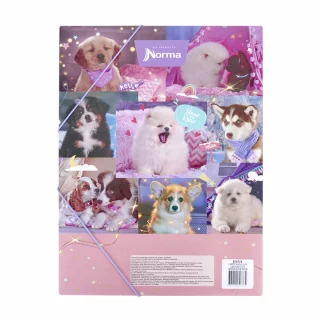 Carpeta Escolar Carton Dogs - Sparkles In Snow