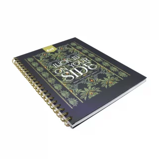 Libreta Argollada Durabook  Kiut 80 Hojas Linea Corriente  Luck Is On Your