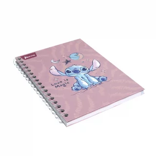 Libreta Argollada Durabook  Stitch 80 Hojas Linea Corriente  - One Of A Kind