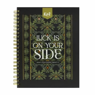 Libreta Argollada Durabook Grande Kiut 80 Hojas Linea Corriente  Luck Is On Your