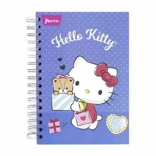 Libreta Argollada Durabook Hello Kitty  150 Hojas Lineas 6 Materias  - Regalos