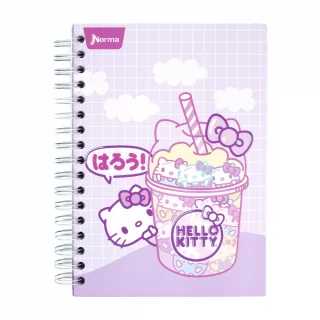 Libreta Argollada Durabook Hello Kitty  150 Hojas Lineas 6 Materias  - Soda