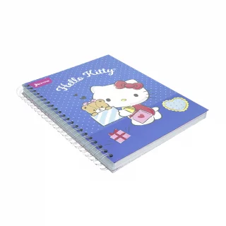 Libreta Argollada Durabook Hello Kitty Grande 150 Hojas Lineas 6 Materias  - Regalo