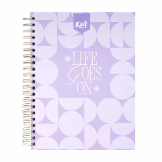 Libreta Argollada Durabook Kiut  100 Hojas 4 Materias Linea Corriente  Sunsets