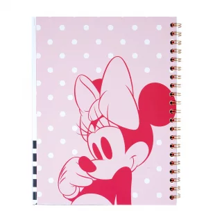 Libreta Argollada Durabook Mickey-Minnie  100 Hojas Linea 4 Materias  - Forever Young