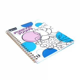 Libreta Argollada Durabook Mickey-Minnie  100 Hojas Linea 4 Materias  - Forever Young