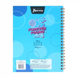 Libreta Argollada Durabook Mickey-Minnie  100 Hojas Linea 4 Materias  - Forever Young