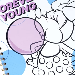 Libreta Argollada Durabook Mickey-Minnie  100 Hojas Linea 4 Materias  - Forever Young