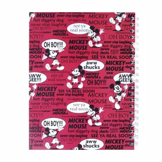 Libreta Argollada Durabook Mickey-Minnie  100 Hojas Linea 4 Materias  - Mickey