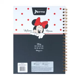 Libreta Argollada Durabook Mickey-Minnie  100 Hojas Linea 4 Materias  - Minnie