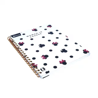 Libreta Argollada Durabook Mickey-Minnie  100 Hojas Linea 4 Materias  - Woman In Charge