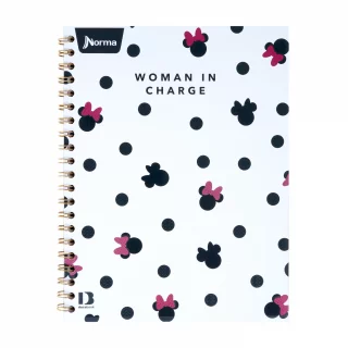 Libreta Argollada Durabook Mickey-Minnie  100 Hojas Linea 4 Materias  - Woman In Charge