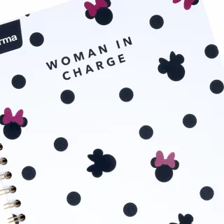 Libreta Argollada Durabook Mickey-Minnie  100 Hojas Linea 4 Materias  - Woman In Charge