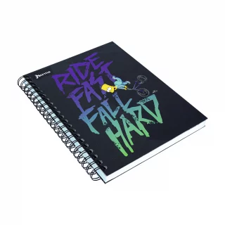 Libreta Argollada Durabook Simpsons Grande 150 Hojas 6 Materias Lineas  - Bart En Bicicleta