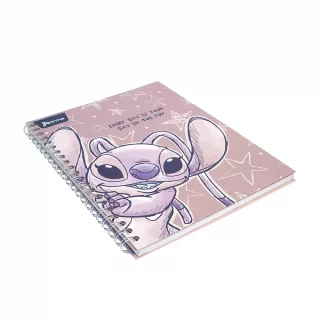 Libreta Argollada Durabook Stitch Grande 100 Hojas 4 Materias Linea   - Be Kind