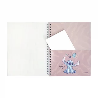 Libreta Argollada Durabook Stitch Grande 100 Hojas 4 Materias Linea   - Be Kind