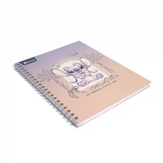 Libreta Argollada Durabook Stitch Grande 100 Hojas 4 Materias Linea  - Love Is Magic